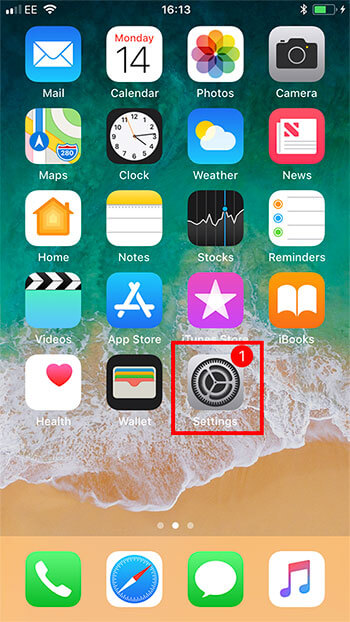 Open the Settings App Open the Settings App