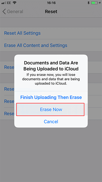 Select Erase iPhone/iPad