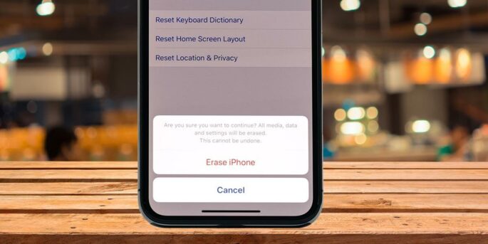 How to wipe phone before selling