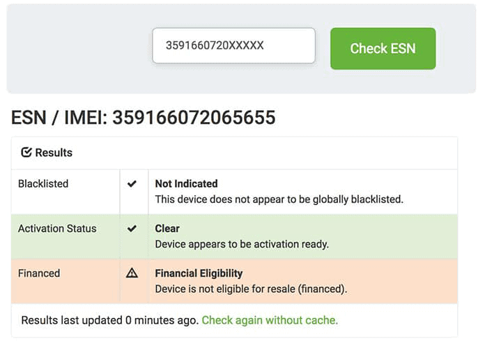 imei test financed