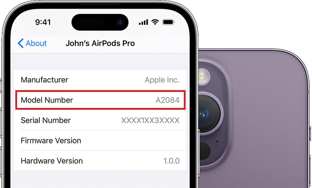 How to identify AirPods name or generation