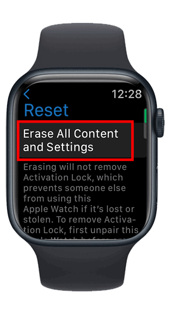 How to reset apple watch to factory settings 6