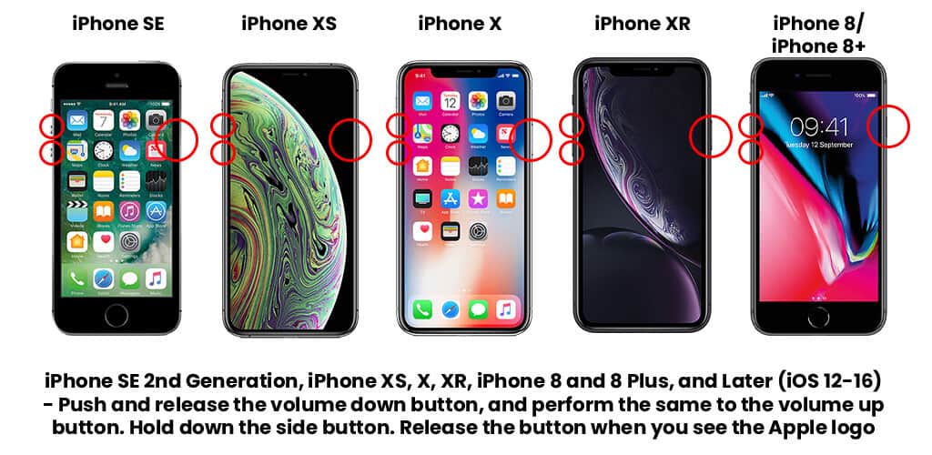 iphone models and how to reset them
