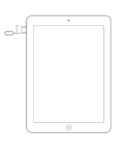 Location of Sim card slot on an original iPad