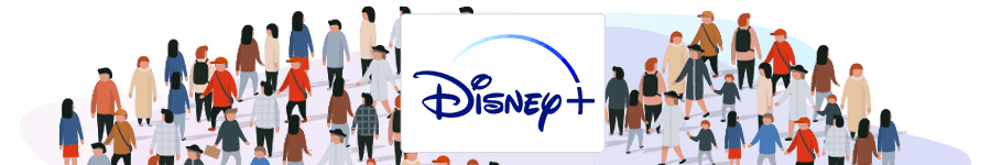 Number of Disney+ users header