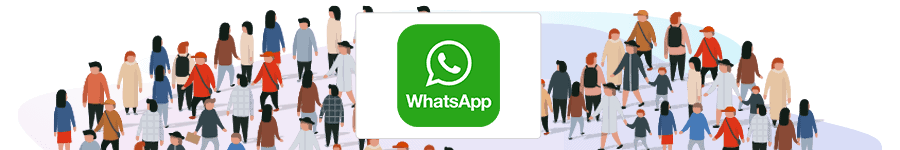 Number of WhatsApp users header