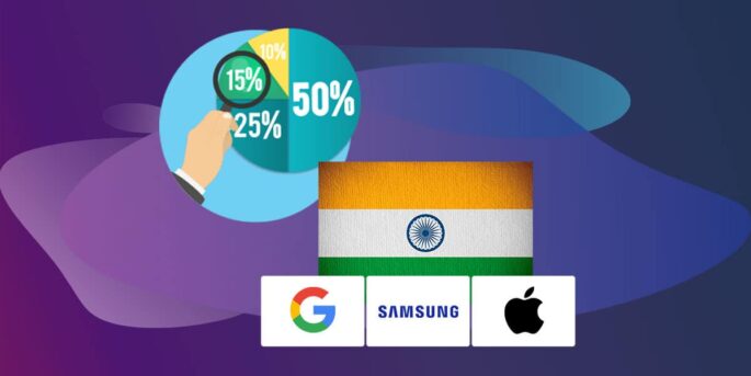 India smartphone market share feature