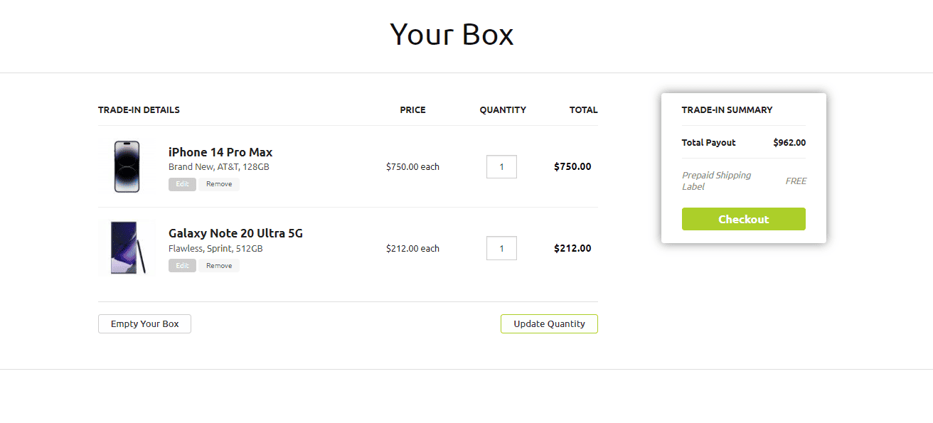 itsworthmore phone trade in summary