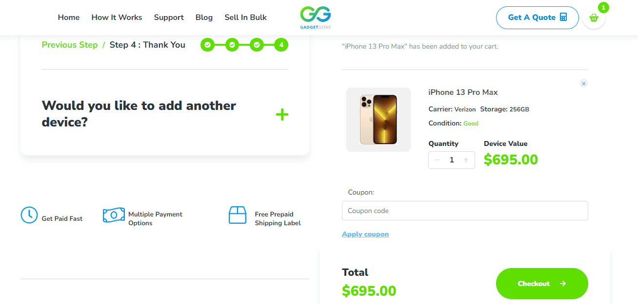 gadgetgone review place order
