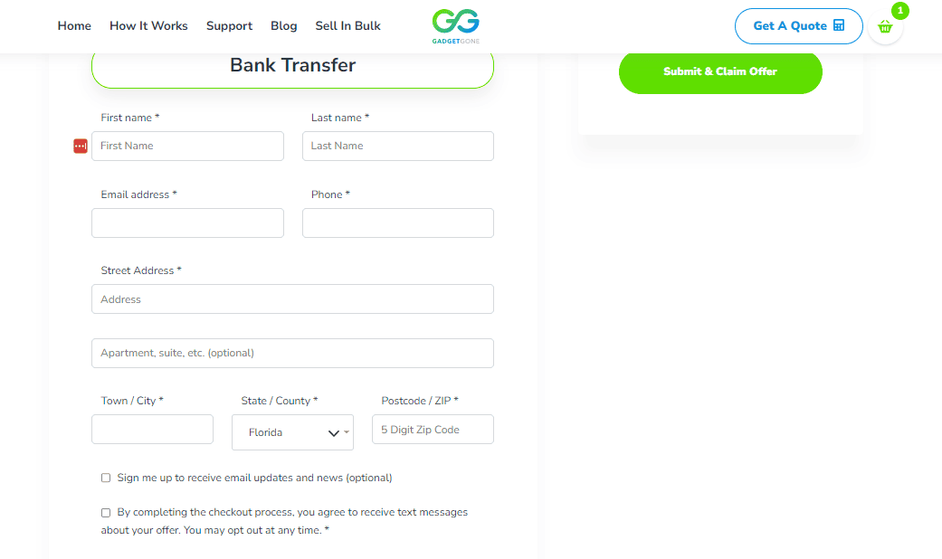 gadgetgone review payment details