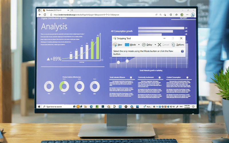 snipping tool on windows