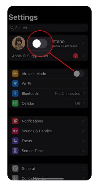 Call Failed iPhone - Airplane Mode