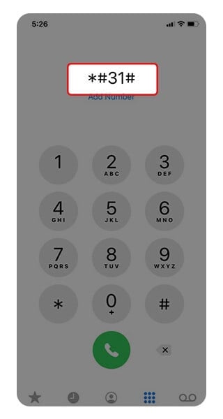 Call Failed iPhone - Dial