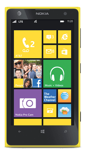Nokia Lumia 1020 Front View