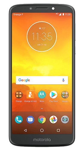 Motorola Moto e5 Front View