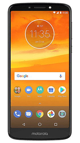 Motorola Moto e5 Plus Front View
