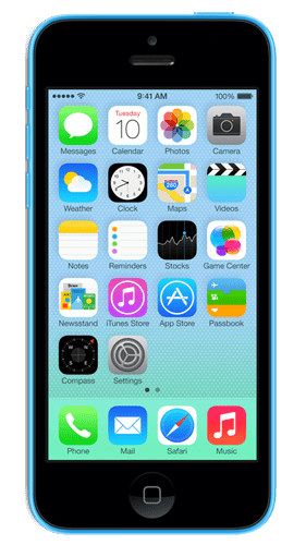 iPhone 5C Front View