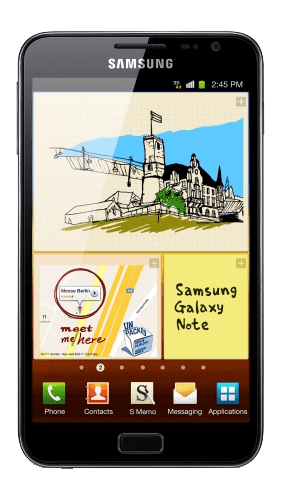 Samsung Note 16GB Front View
