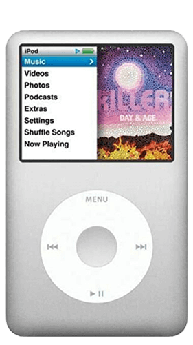 iPod Classic 7 - (7th Gen) Back View
