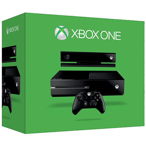 Xbox One With Kinect Back View
