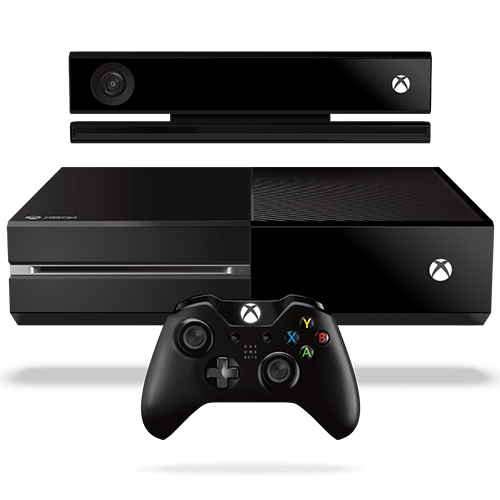 Xbox One With Kinect Front View