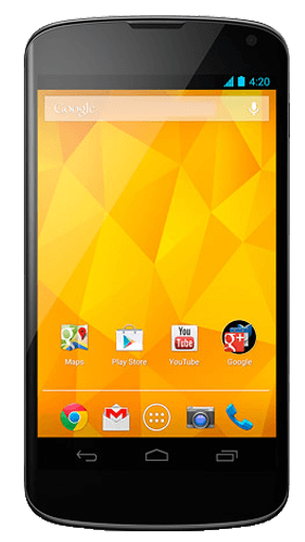 LG Nexus 4 Front View